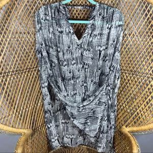 Sophia Reyes Snakeskin Print Top Coverup